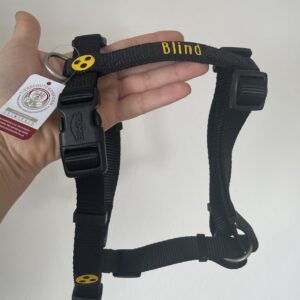 Hundegeschirr „Blind“ – Größe M–L (52–75cm Brustumfang)